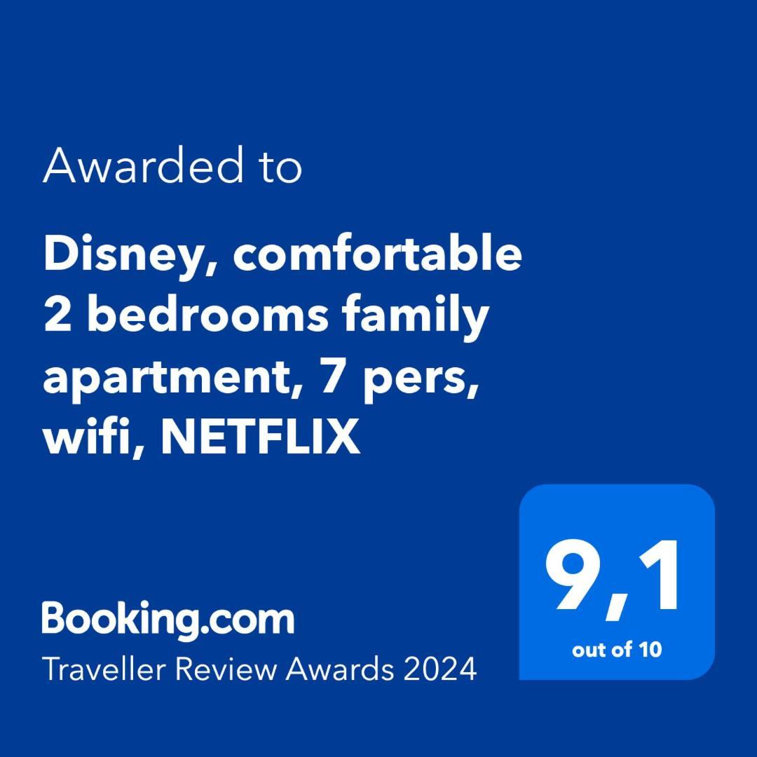 Disney, Comfortable 2 Bedrooms Family Apartment, 7 Pers, Wifi, Netflix เชสซี ภายนอก รูปภาพ